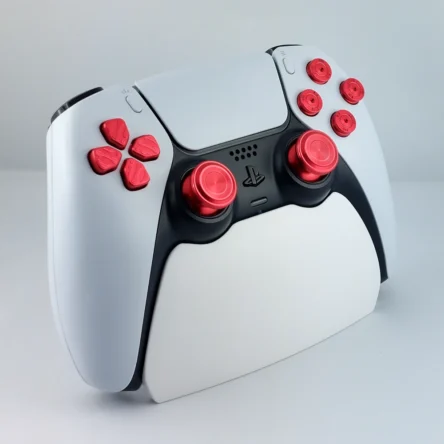 PS5 Custom Controller Metal-Red-White