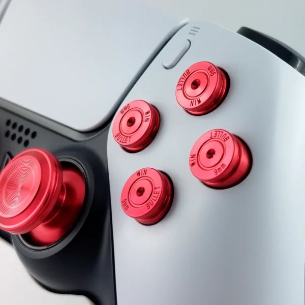 PS5 Custom Controller Metal-Red-White